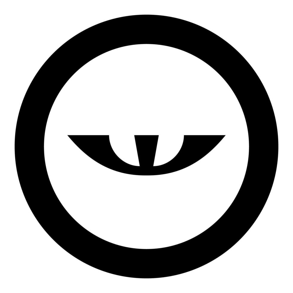 israélien shekel devise symbole ils argent ois signe vieux icône dans cercle rond noir Couleur vecteur illustration image solide contour style