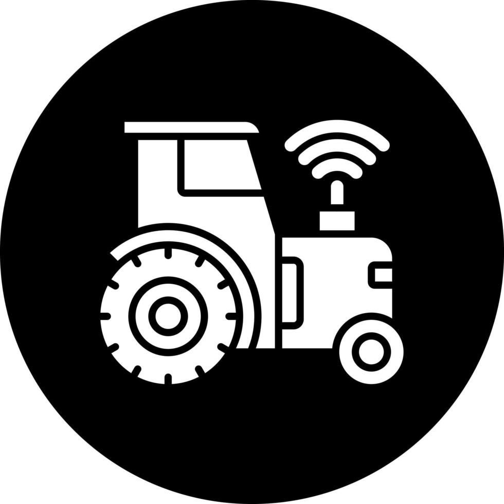 intelligent tracteur vecteur icône style