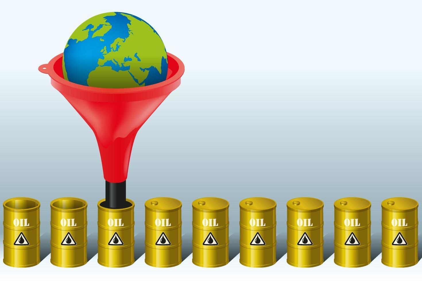 production de pétrole et protection de l'environnement. vecteur