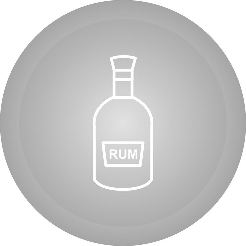 bouteille d'icône de vecteur de rhum