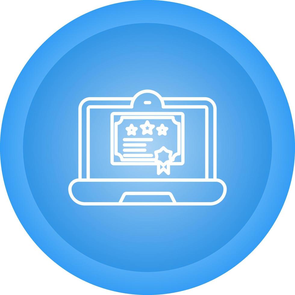 icône de vecteur de certificat numérique