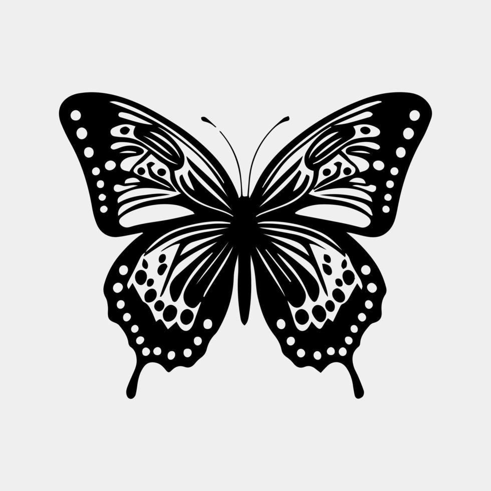 magnifique papillon vecteur logo conception idée isolé