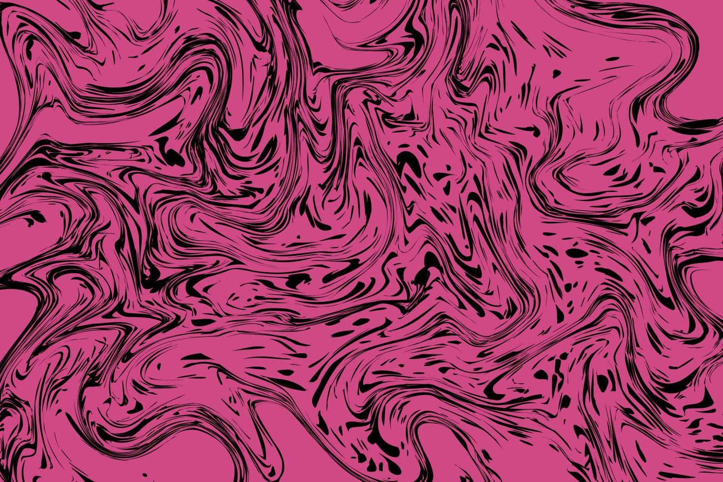 noir marbré ou liquide Contexte texture avec magenta traces vecteur