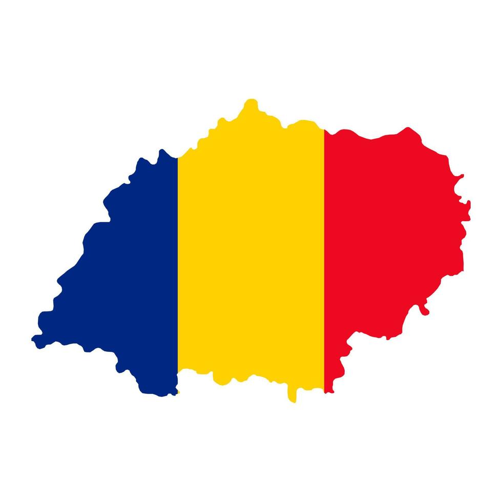 nord gilet développement Région carte, Région de Roumanie. vecteur illustration.