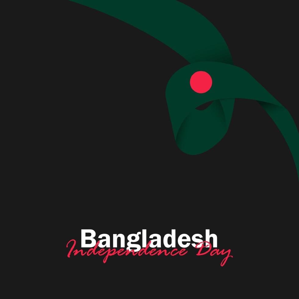 célébration de la fête de l'indépendance du bangladesh le 26 mars illustration vectorielle vecteur