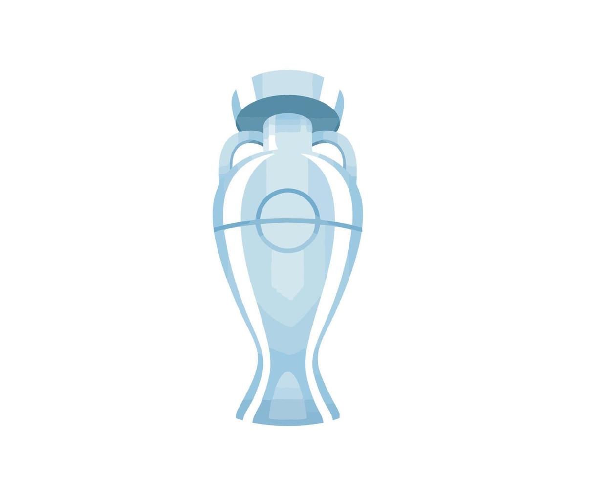 euro trophée européen Football final conception illustration vecteur