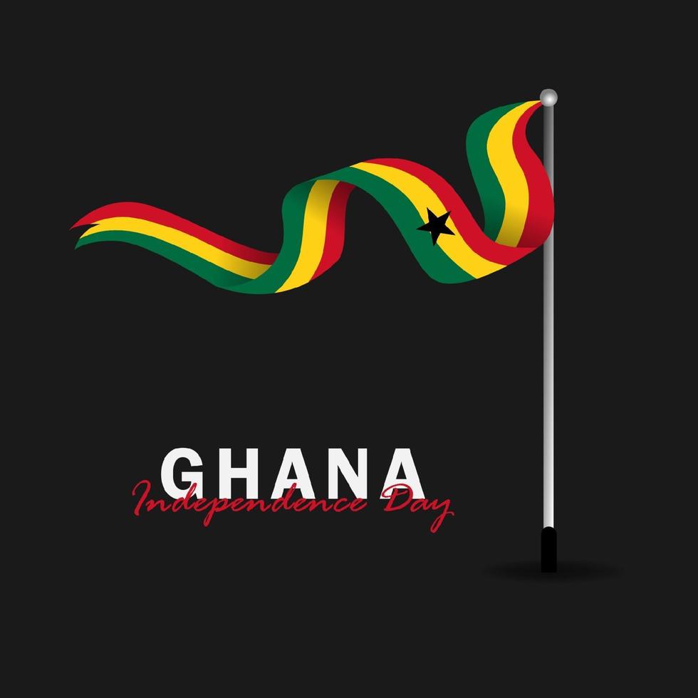 vecteur de la fête de l'indépendance ghana