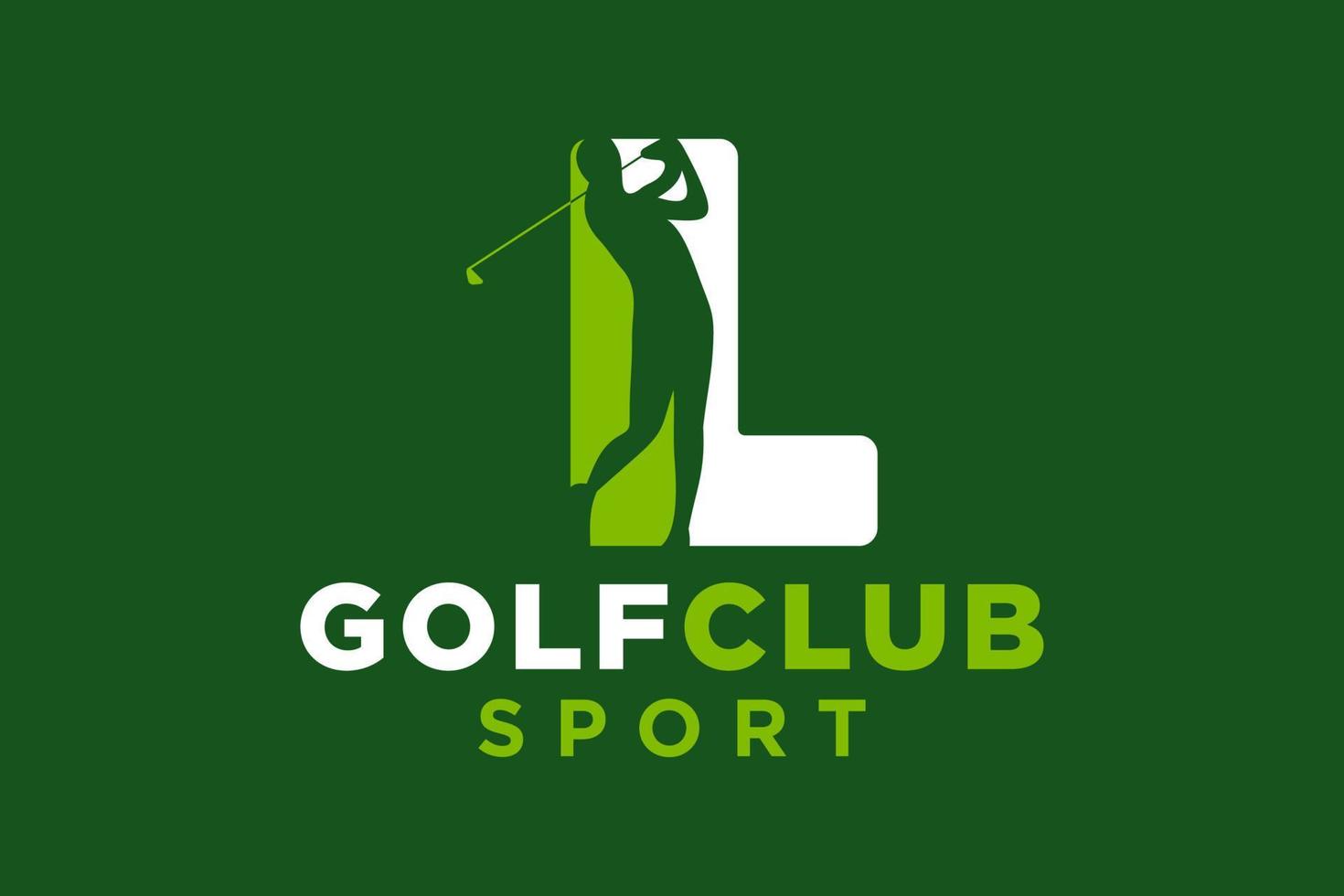 vecteur initiales lettre l avec le golf Créatif géométrique moderne logo conception.