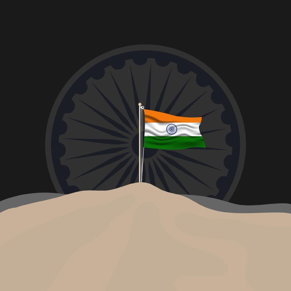 illustration de la bonne fête de la république indienne vecteur