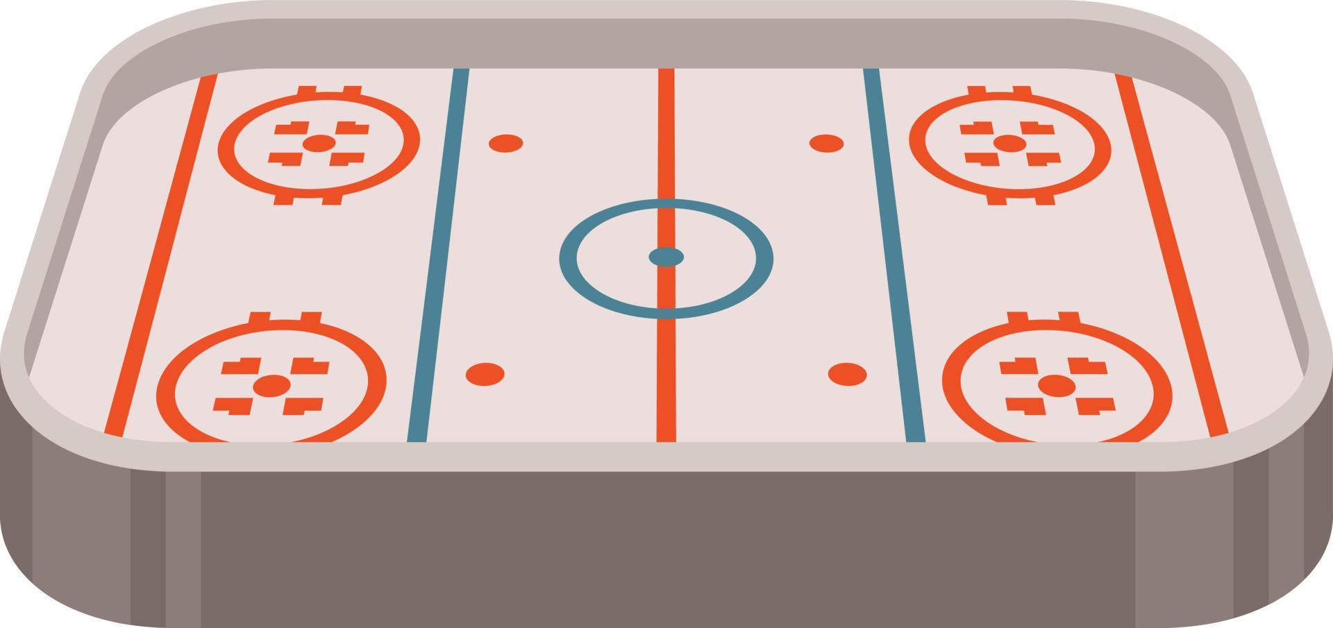 vecteur image de la glace le hockey patinoire, 3d graphique