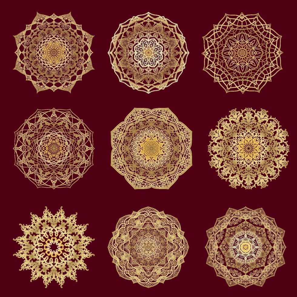 main tiré circulaire floral mandala modèle pour henné, Mehndi, tatouage, décoration. décoratif ornement dans ethnique Oriental style. contour griffonnage main dessiner vecteur anti stress