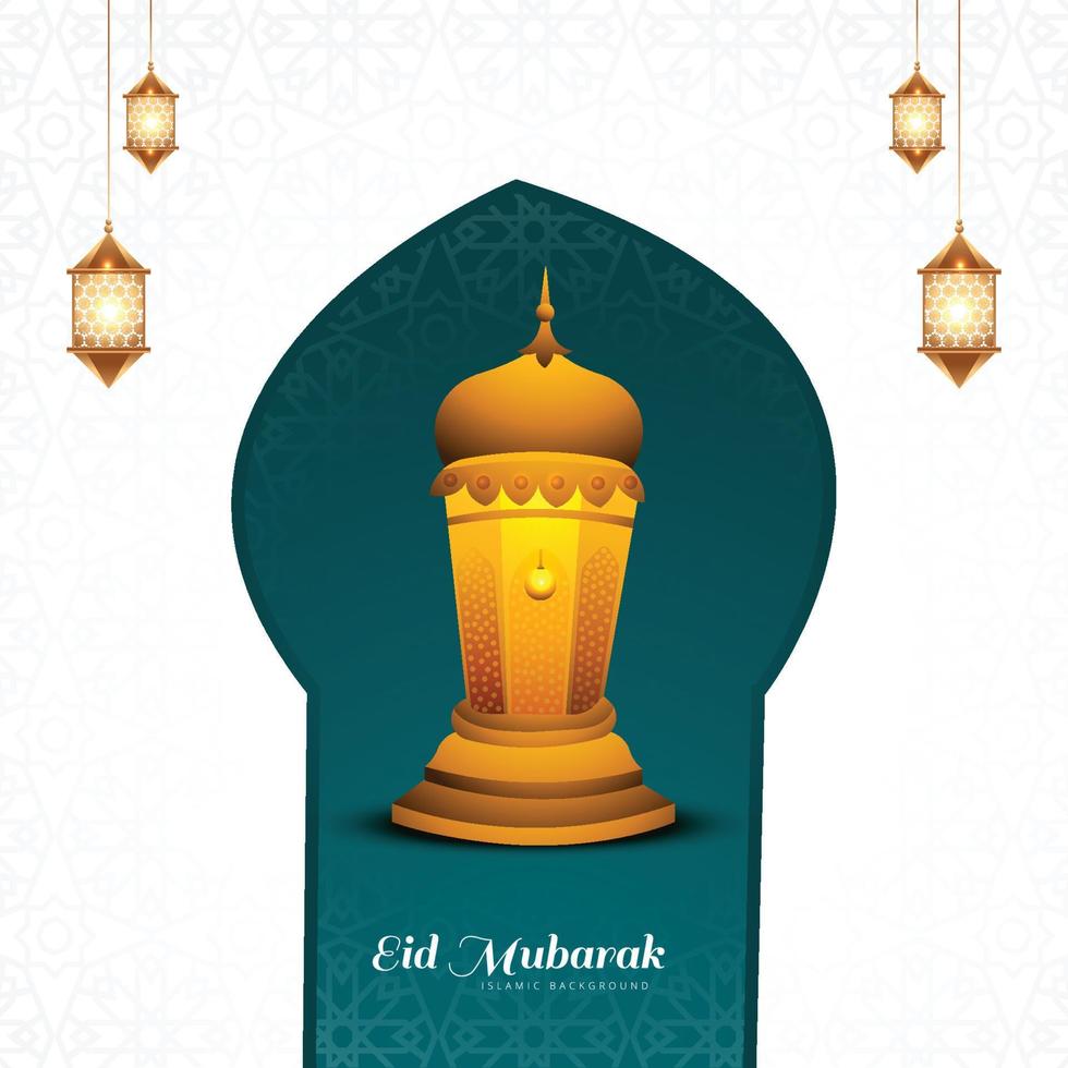 eid mubarak islamique salutation carte Contexte vecteur