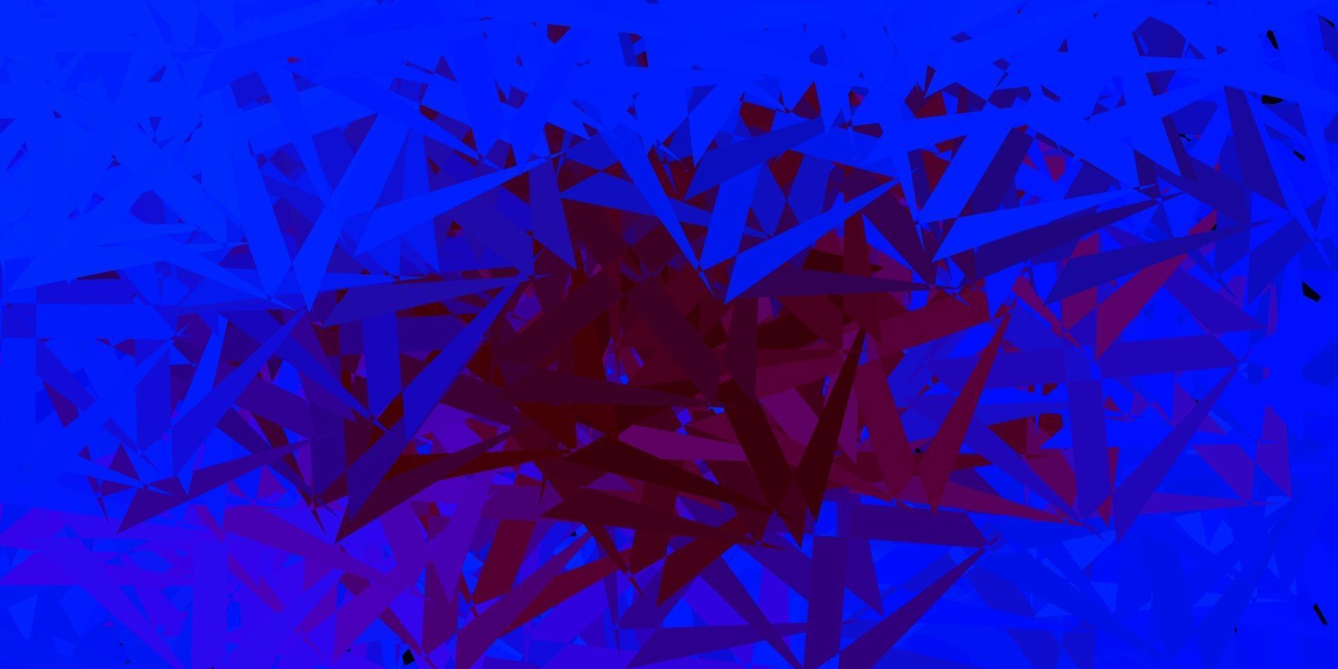 disposition de vecteur bleu foncé, rouge avec des formes triangulaires.