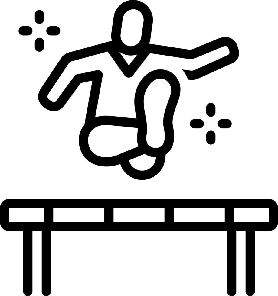 icône de la ligne pour l'athlétisme vecteur