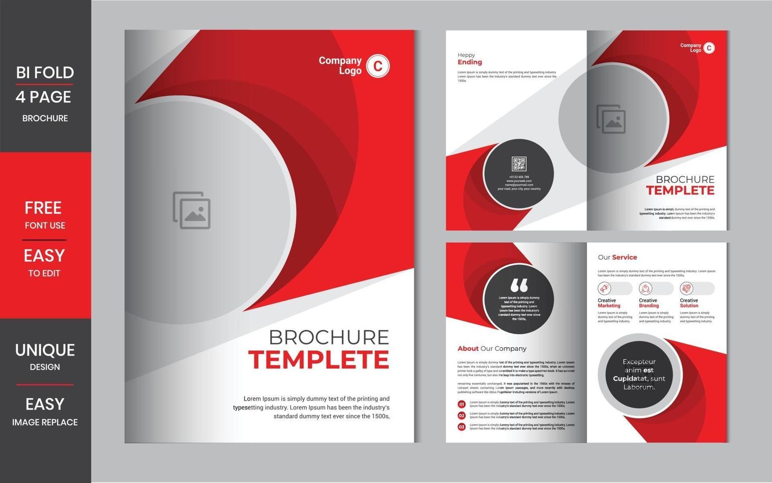 modèle de conception de brochure d'entreprise ou mise en page de flyer vecteur