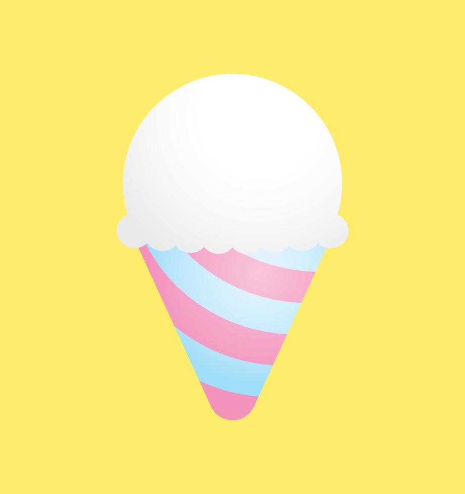 mignonne kawaii la glace crème graphique élément vecteur