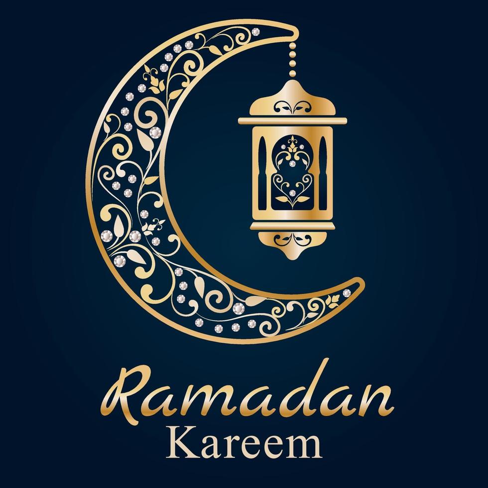 carte de voeux de ramadan. Kareem Ramadan. illustration vectorielle vecteur