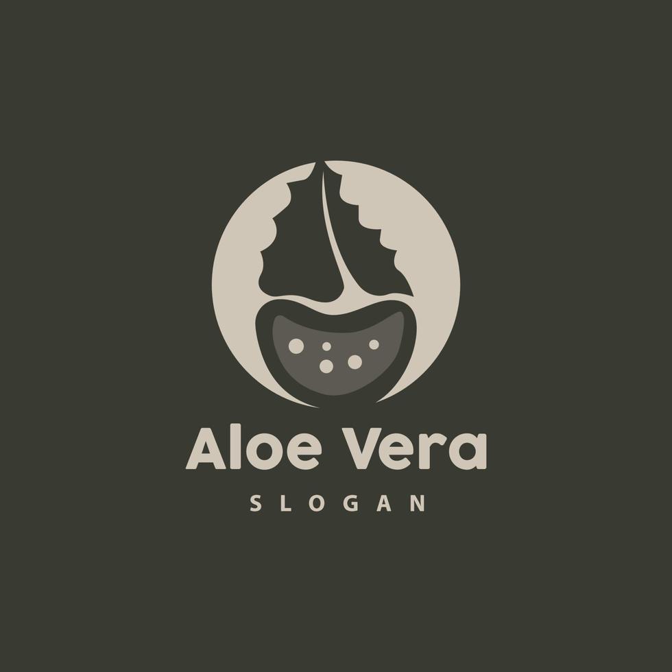 aloès Vera logo, à base de plantes plante vecteur, illustration symbole icône Facile conception vecteur