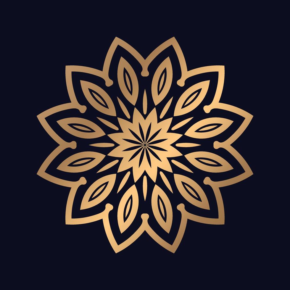 abstrait ornemental mandala motifs vecteur logoicon illustration