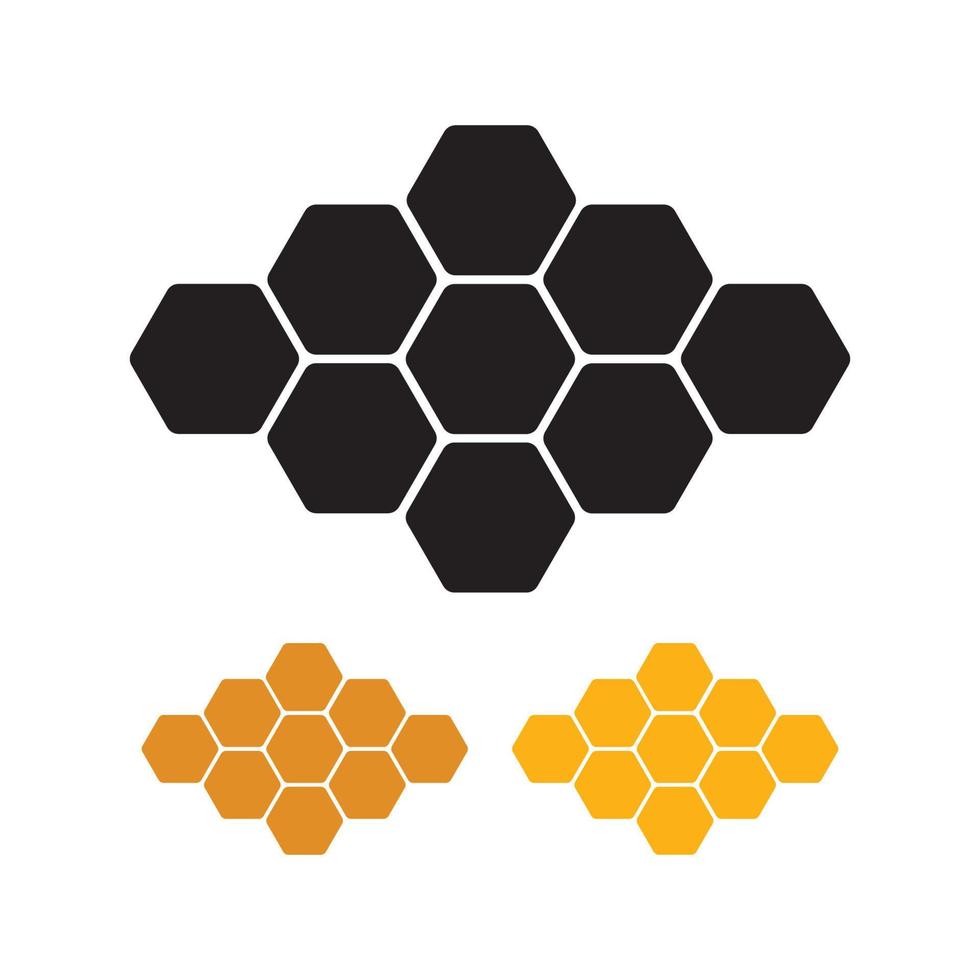 hexagone icône. mon chéri peigne. hexagonal ruche pour les abeilles. logo pour mon chéri production. vecteur mon chéri icône isolé.