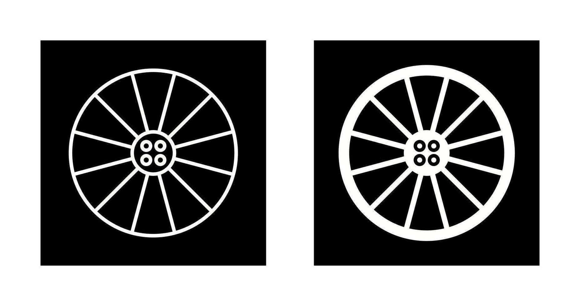 icône de vecteur de roue