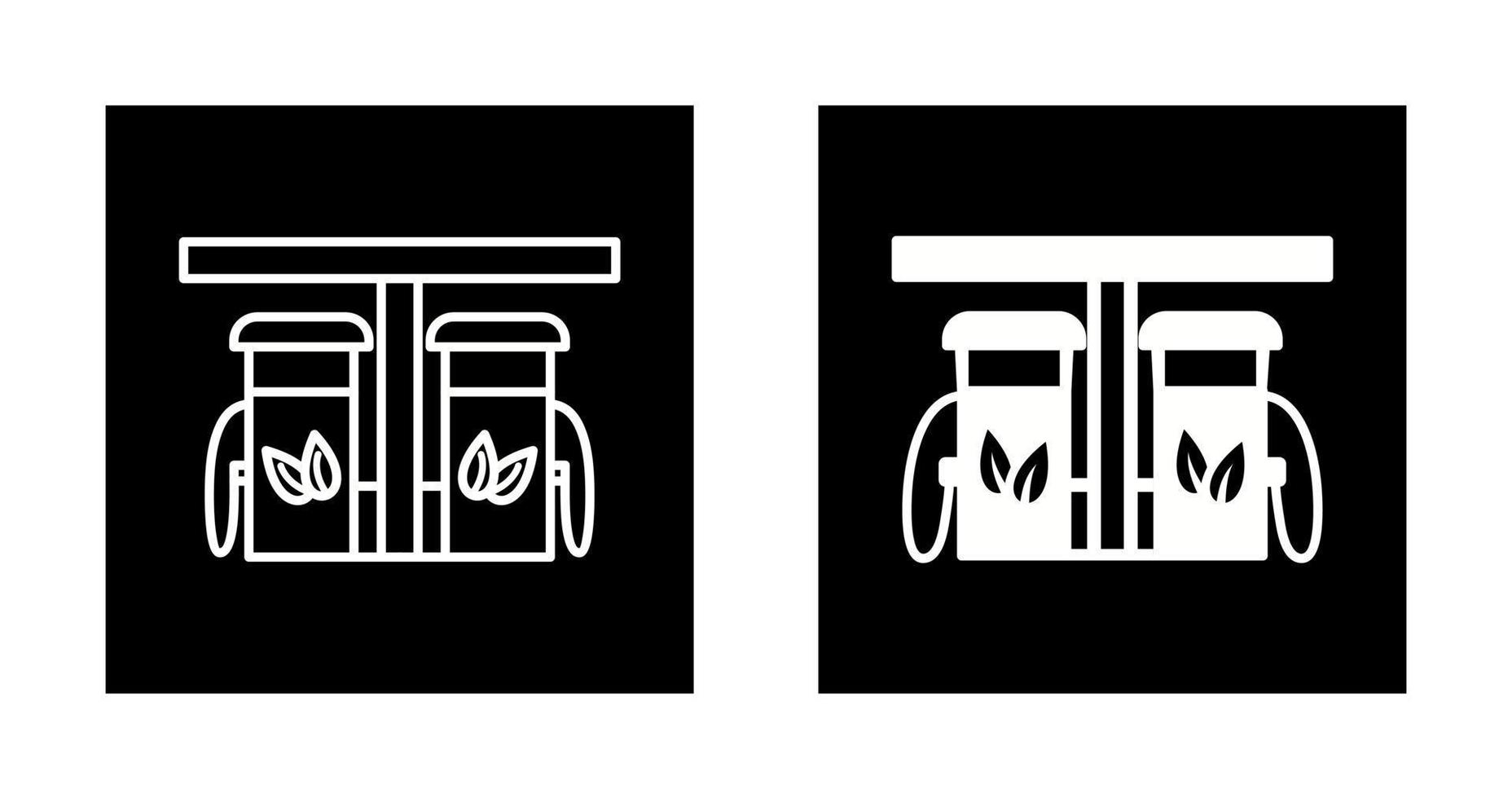 icône de vecteur de pompe à essence écologique