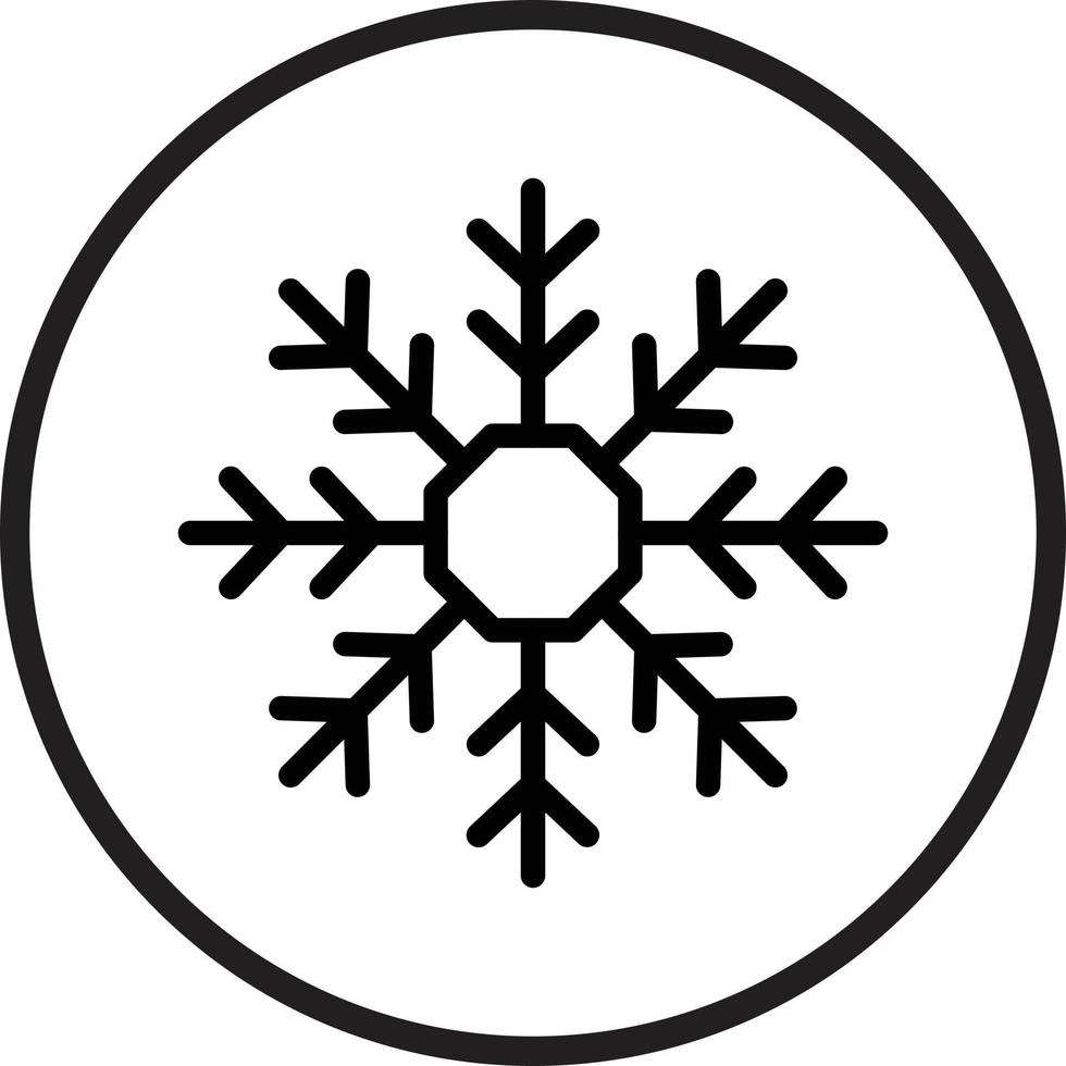 flocon de neige vecteur icône style