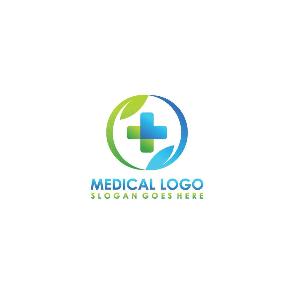 modèle de logo médical santé conception d'illustration vectorielle vecteur