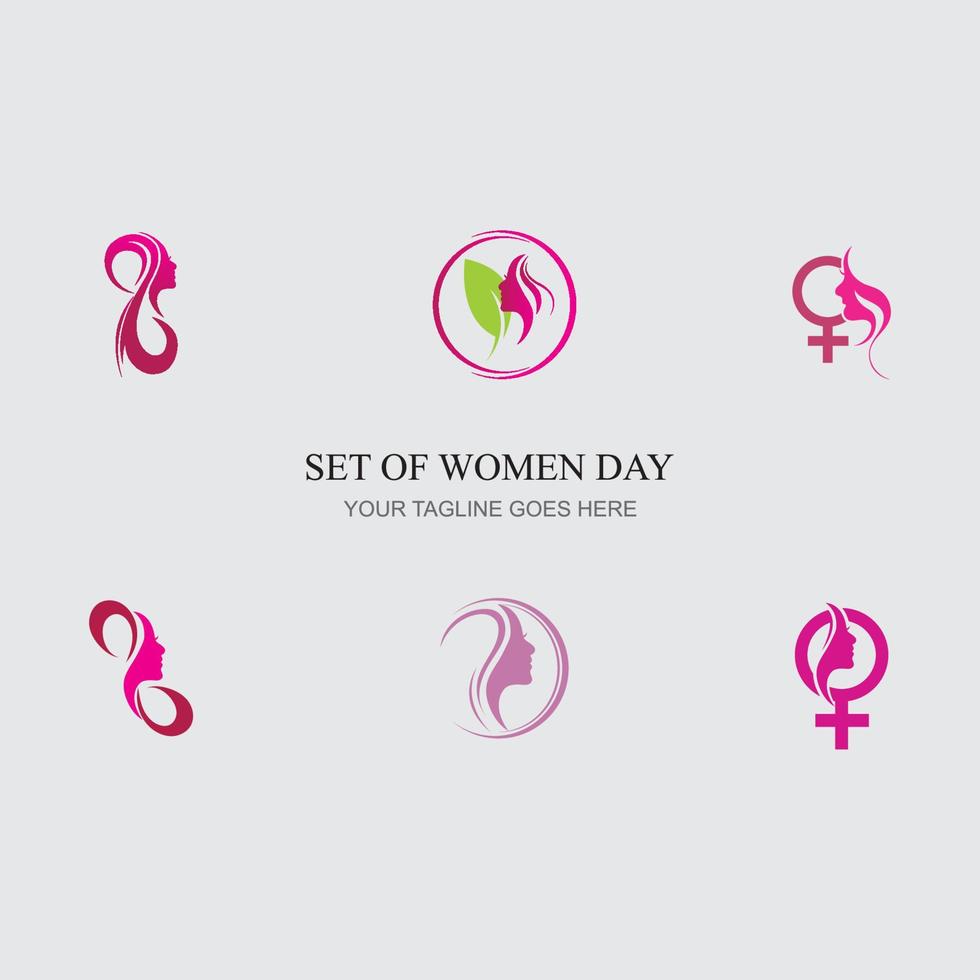 femmes journée logo vecteur