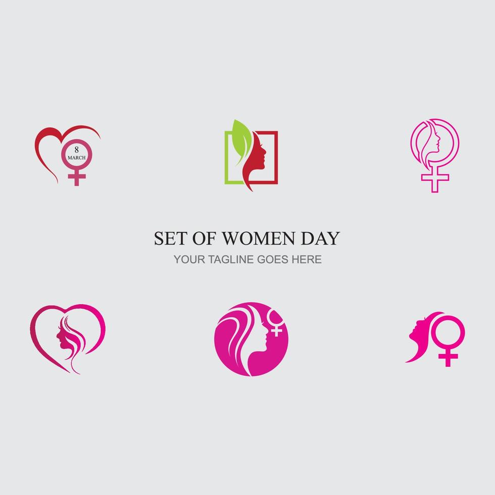 femmes journée logo vecteur