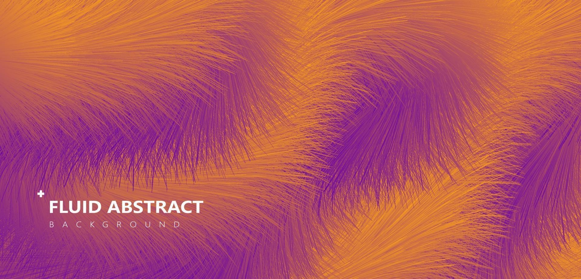 Abstrait de texture de fourrure dégradé violet jaune mode vecteur