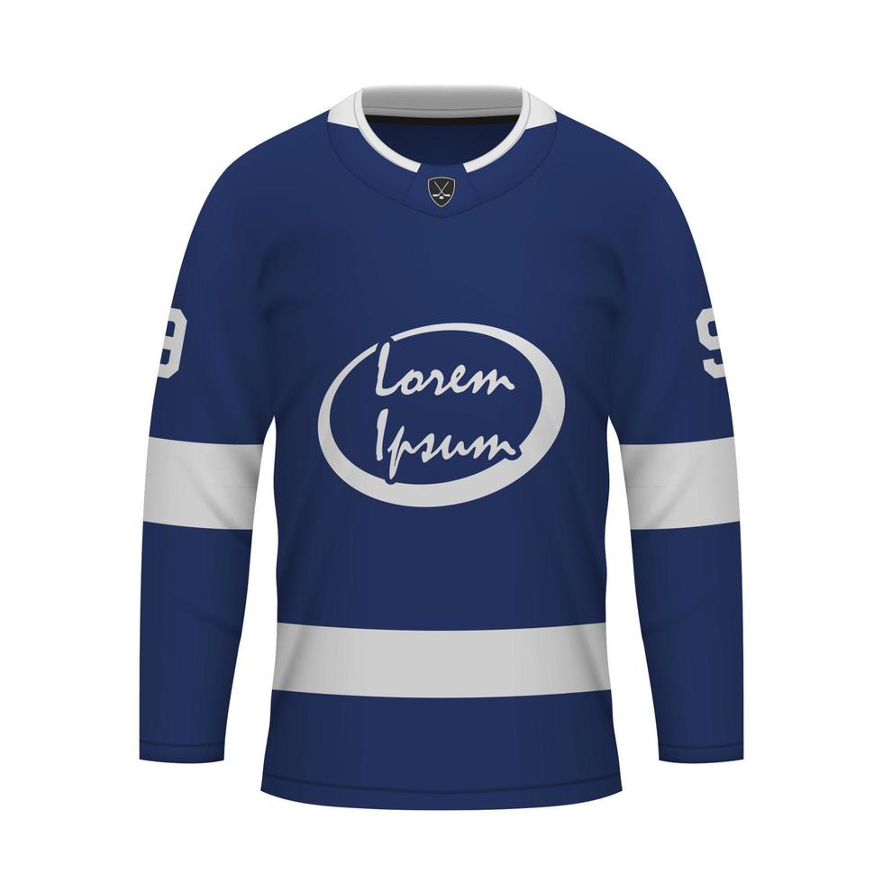 réaliste la glace le hockey chemise de tampa baie, Jersey modèle vecteur