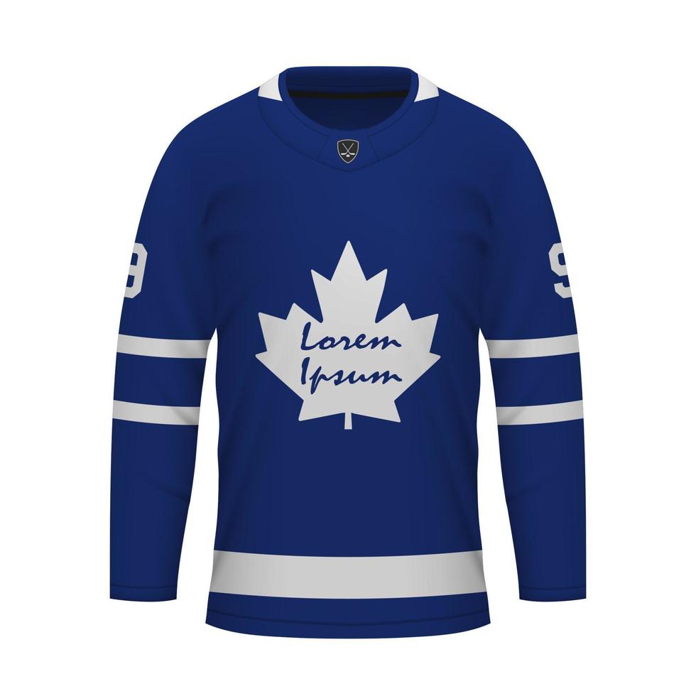 réaliste la glace le hockey chemise de Toronto, Jersey modèle vecteur