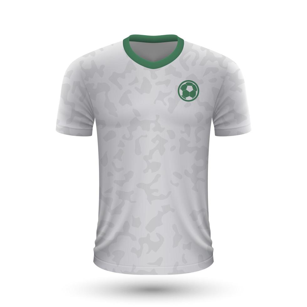 réaliste football chemise de saoudien Saoudite vecteur