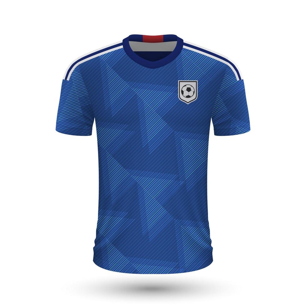 réaliste football chemise de Japon vecteur