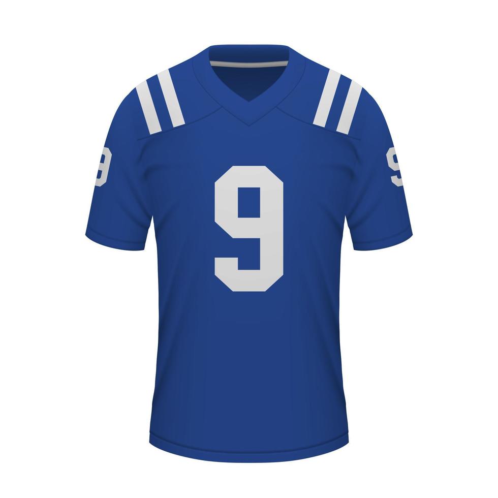 réaliste américain Football chemise de Indianapolis, Jersey modèle vecteur