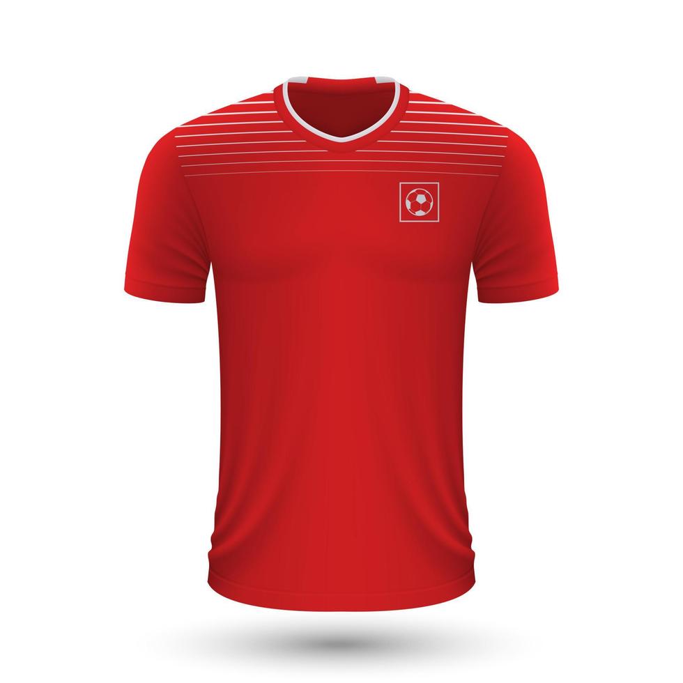 réaliste football chemise de Suisse vecteur