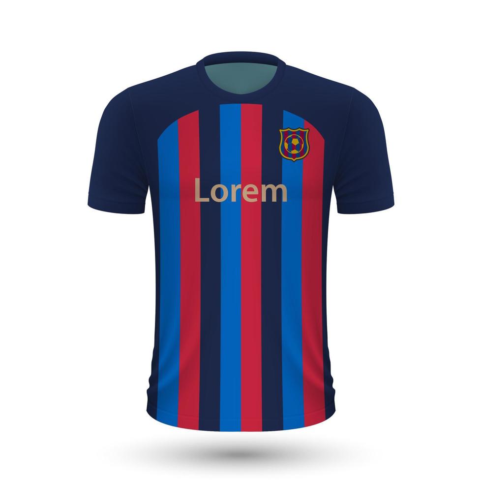 réaliste football chemise Barcelone vecteur