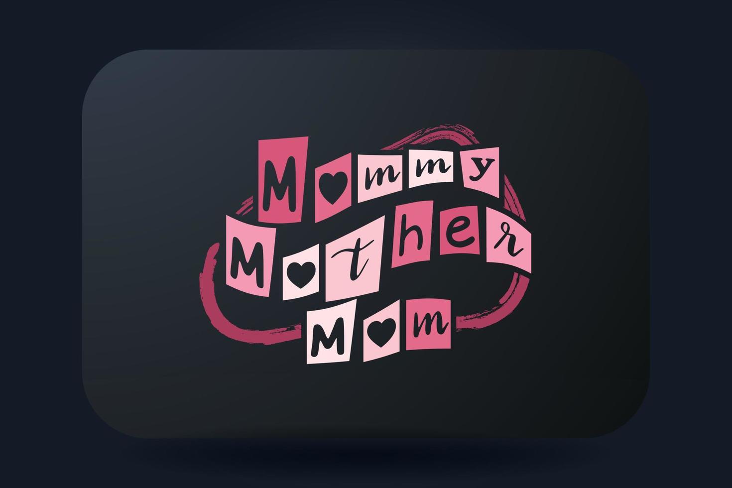 les mères journée T-shirt conception maman mère maman vecteur