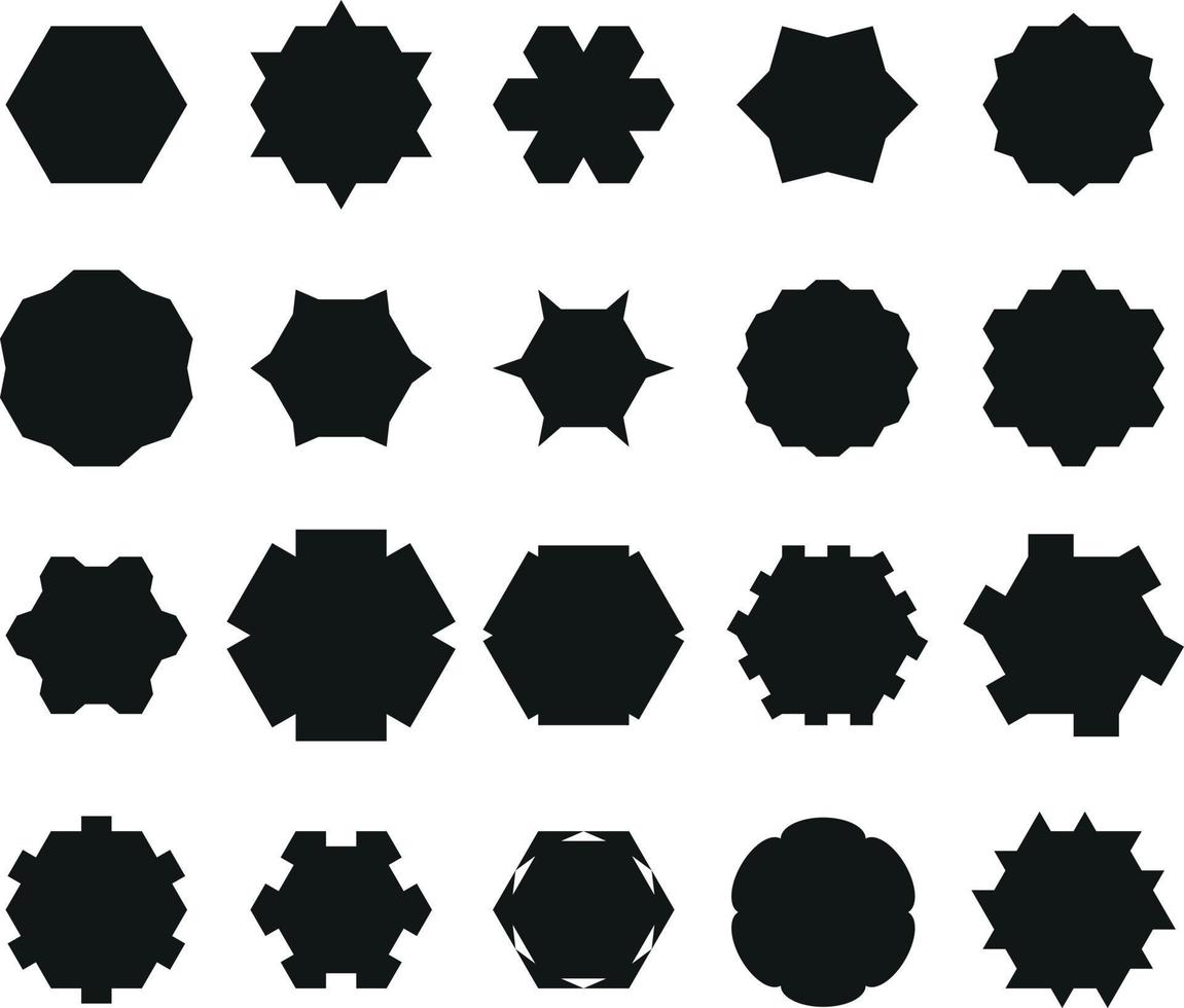 petit collection de Facile géométrique formes dans vecteur format