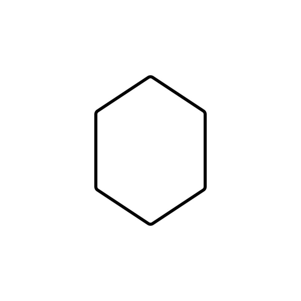 icône de vecteur hexagonal