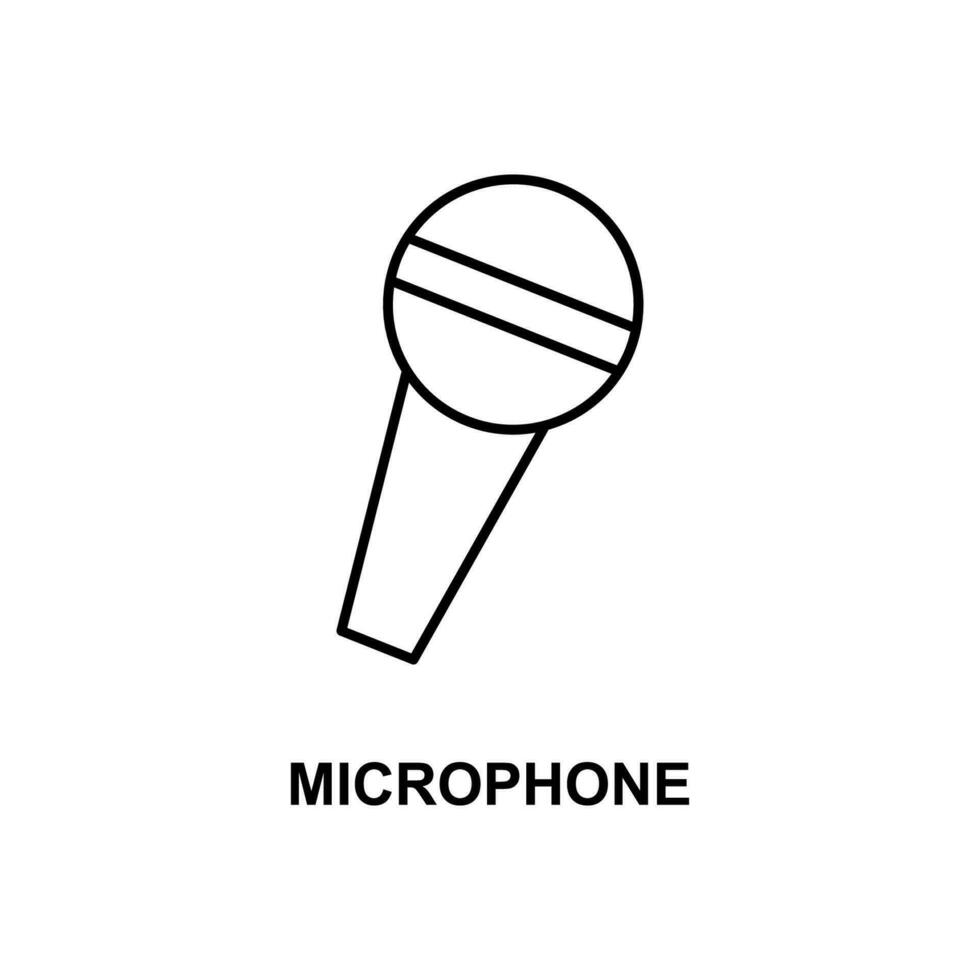 icône de vecteur de microphone