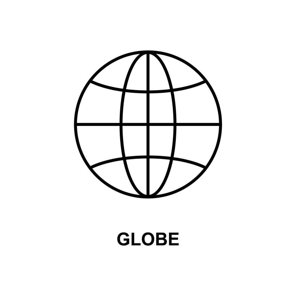 icône de vecteur de globe