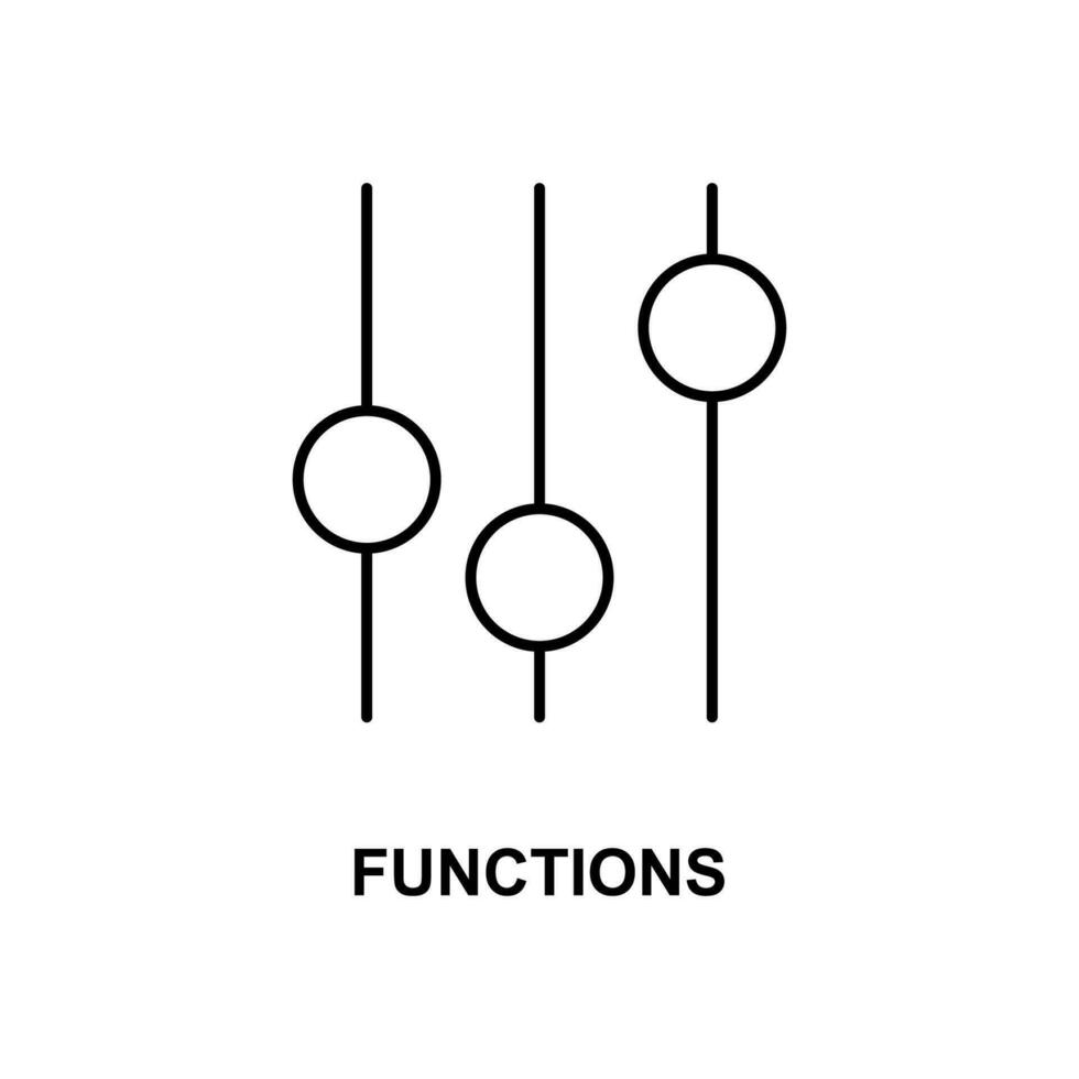 une fonction signe vecteur icône