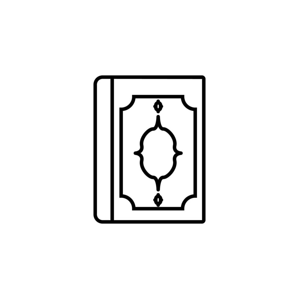 Coran contour vecteur icône