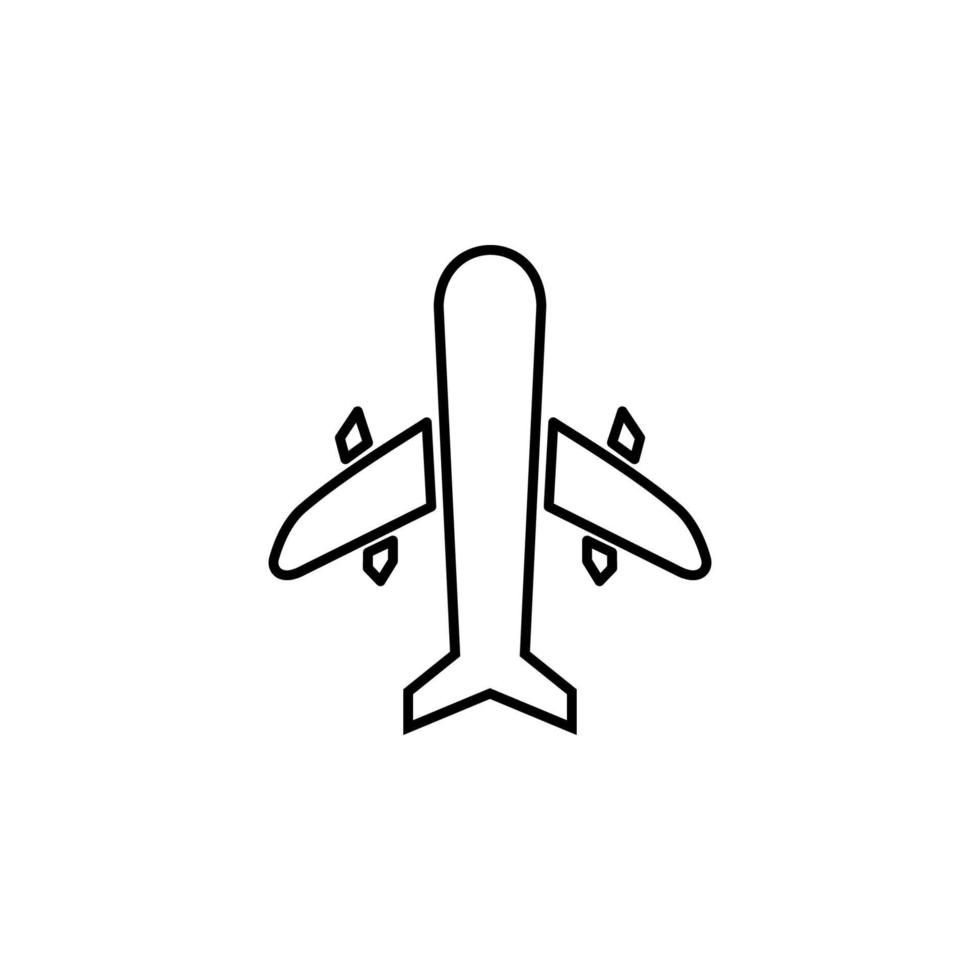 avion contour vecteur icône