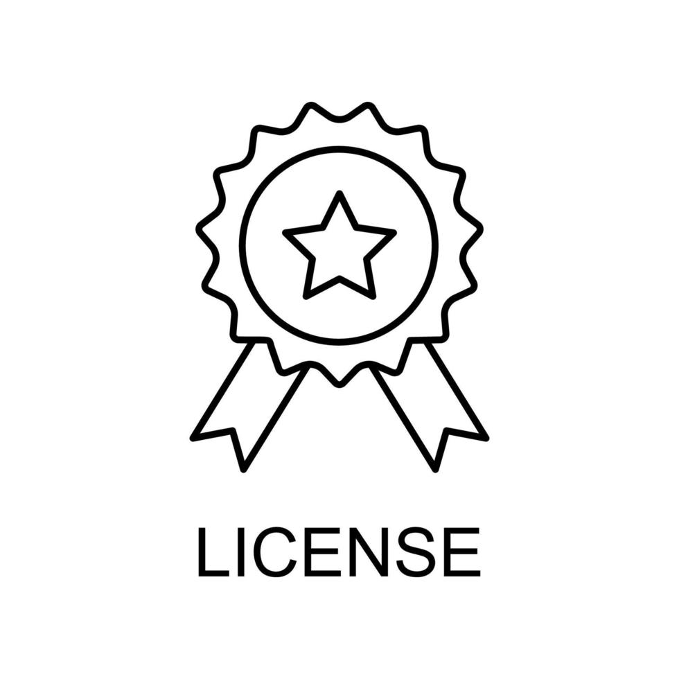 Licence vecteur icône