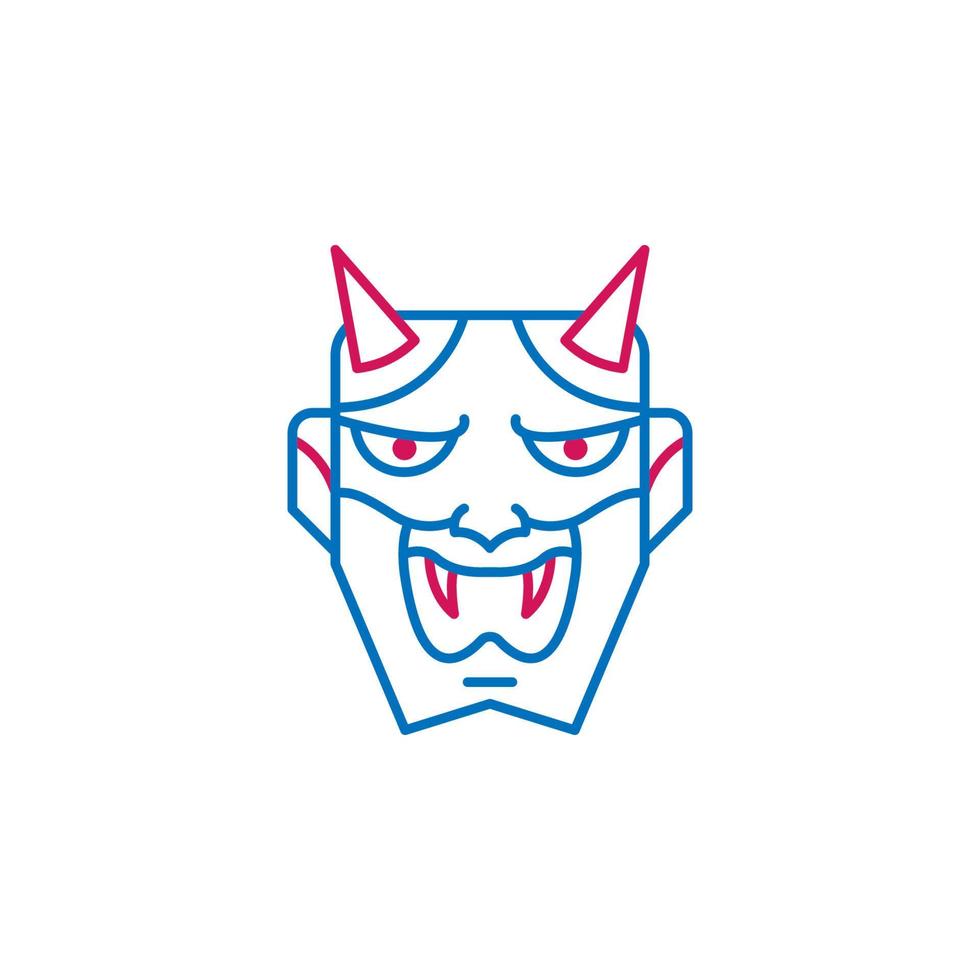 Japon masque vecteur icône