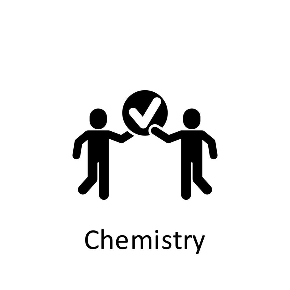 amitié, chimie vecteur icône