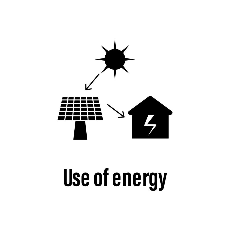 utilisation de énergie vecteur icône